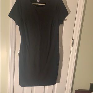 Black T-shirt dress